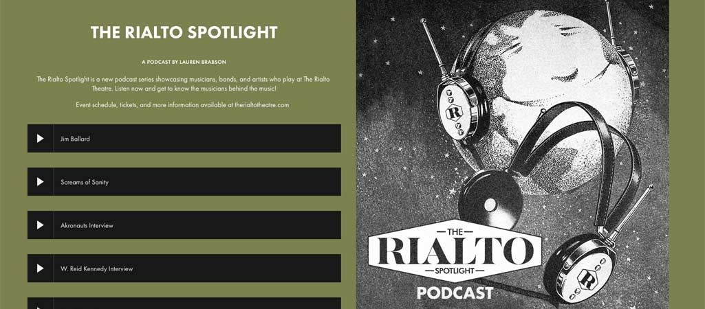 The Rialto Spotlight: podcast interview with Jim Ballard at the Rialto Theater, Kenmore, Ohio.